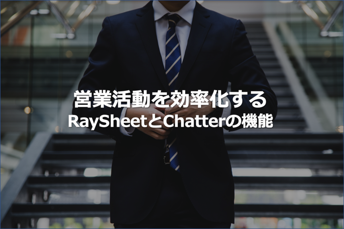 RaySheetとChatterで営業の活動の記録を一括かんたん入力！